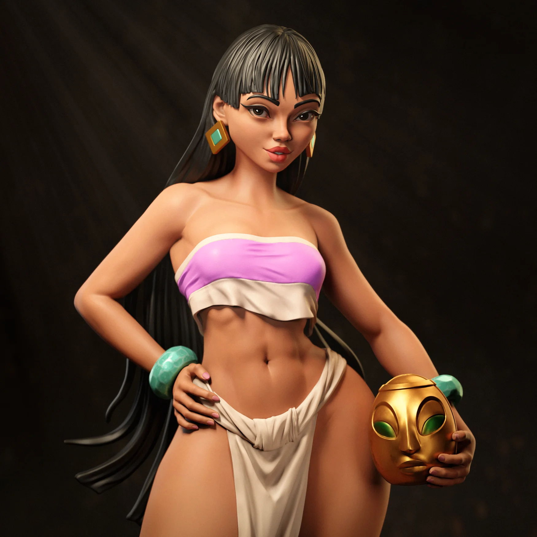 Chel Hand Painted Collectible Statue