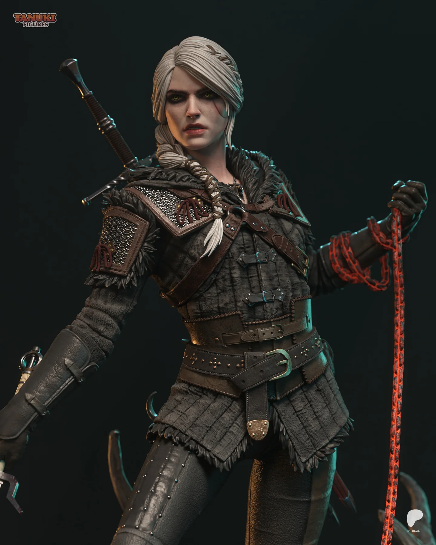 Ciri - The Witcher 4 - Fullsize Hand Painted Collectible Statue