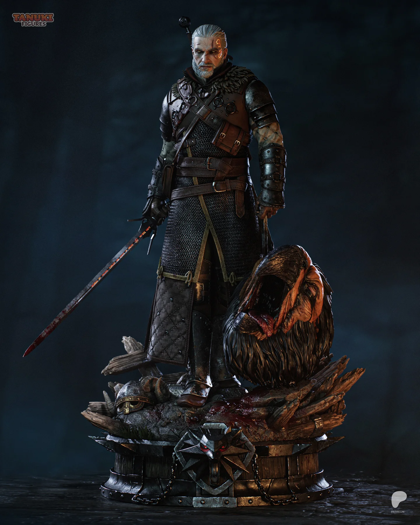 Geralt - The Witcher 3 Hand Painted Collectible Statue