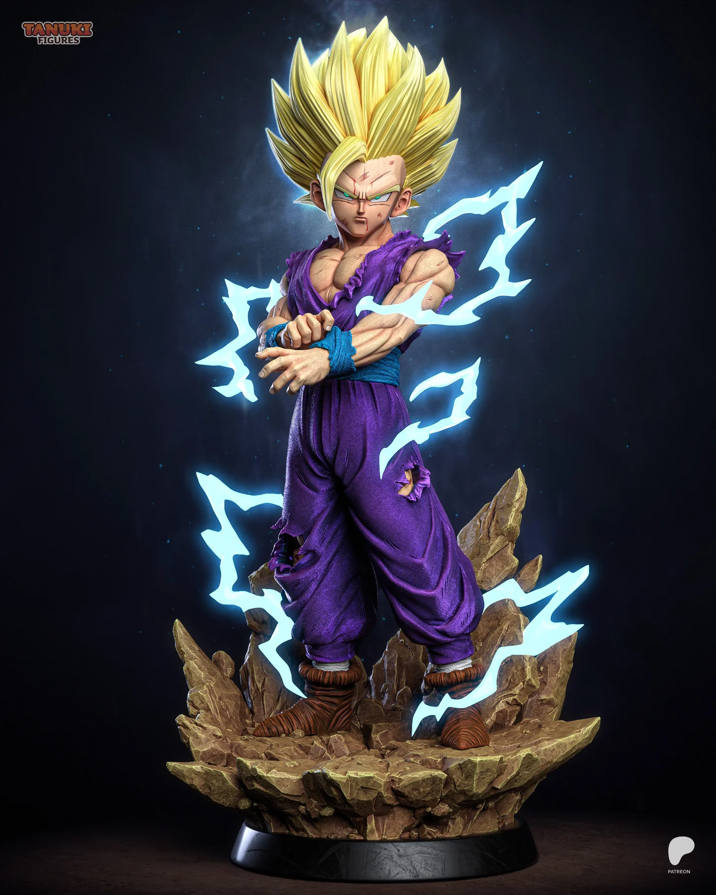 Gohan SSJ2 - Dragon Ball Hand Painted Collectible Statue