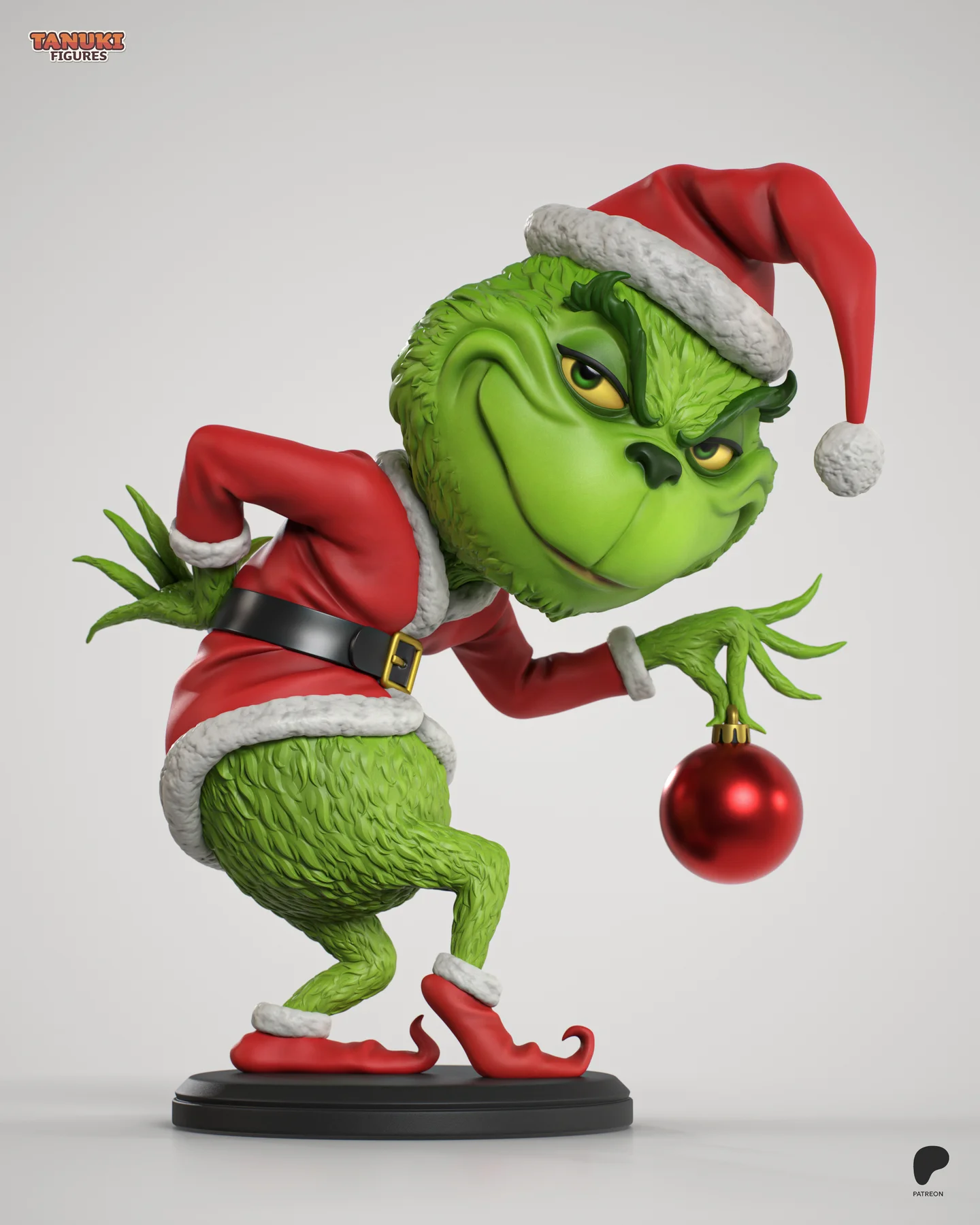 Grinch – Chibi Hand Painted Collectible Statue