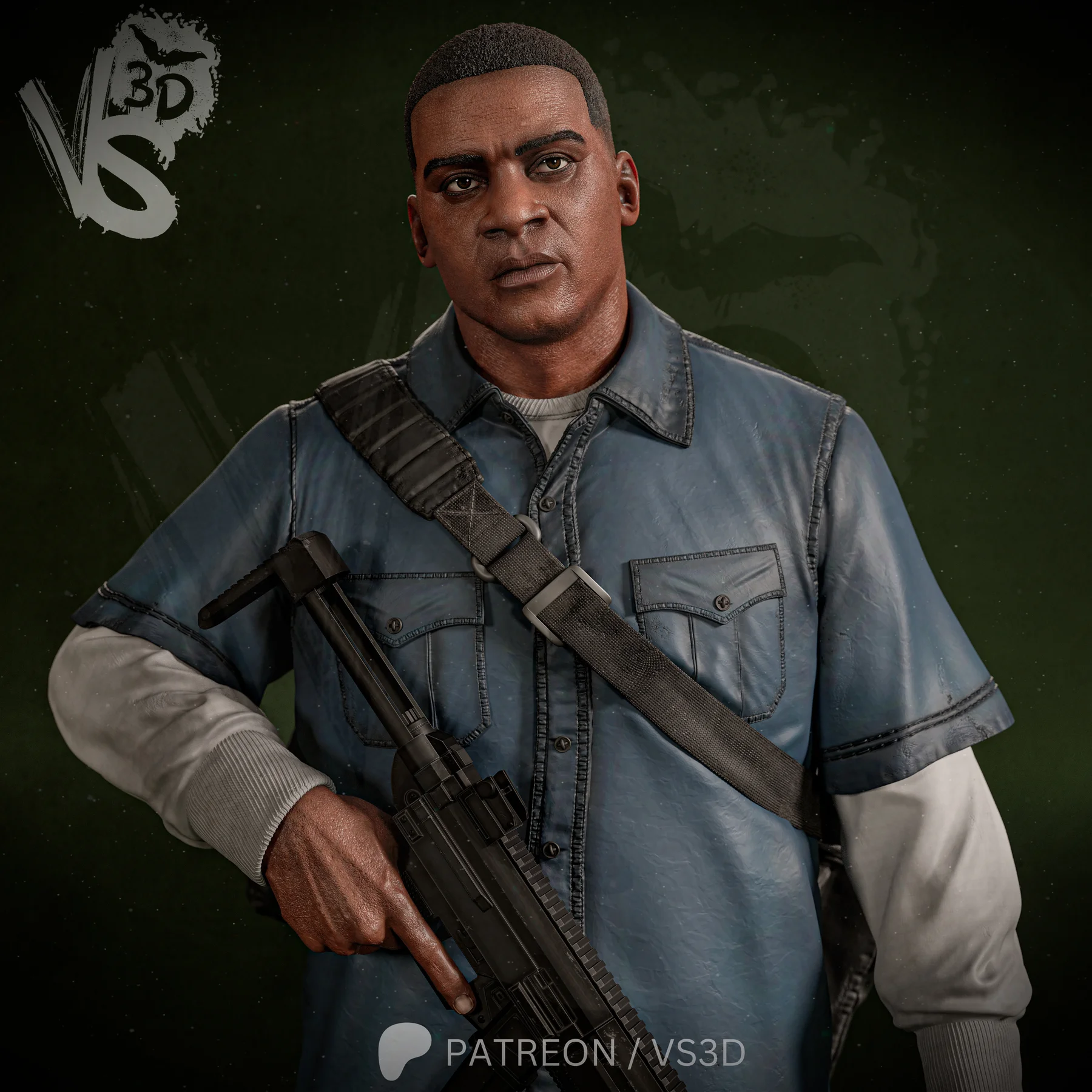 GTA Franklin Hand Painted Collectible Statue