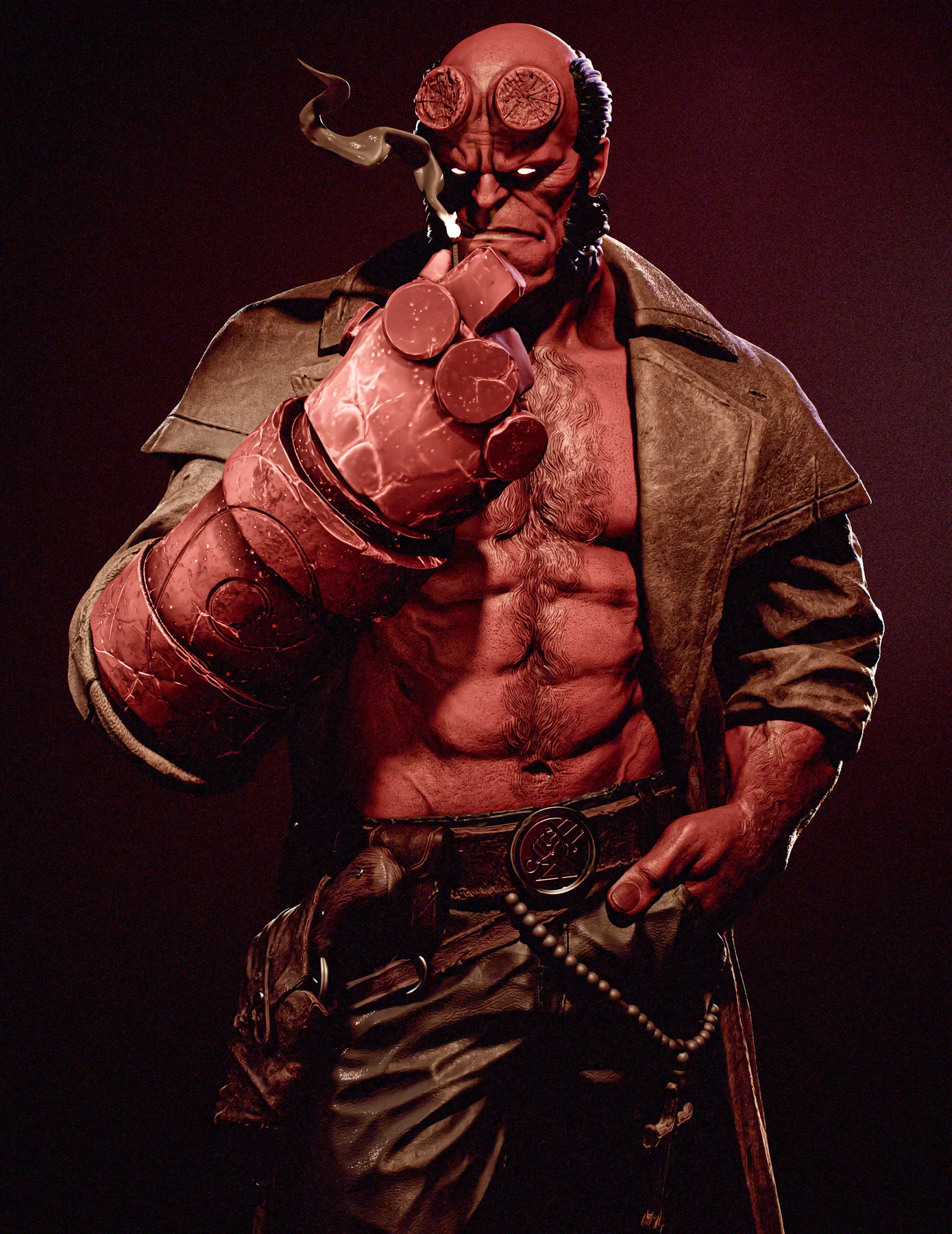 Hellboy Hand Painted Collectible Statue