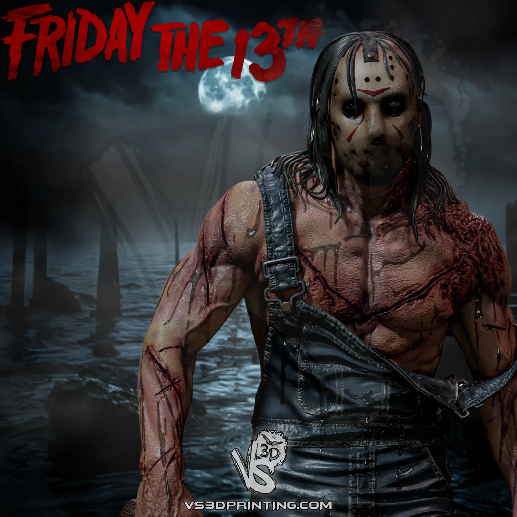 Jason Vorhees Hand Painted Collectible Statue