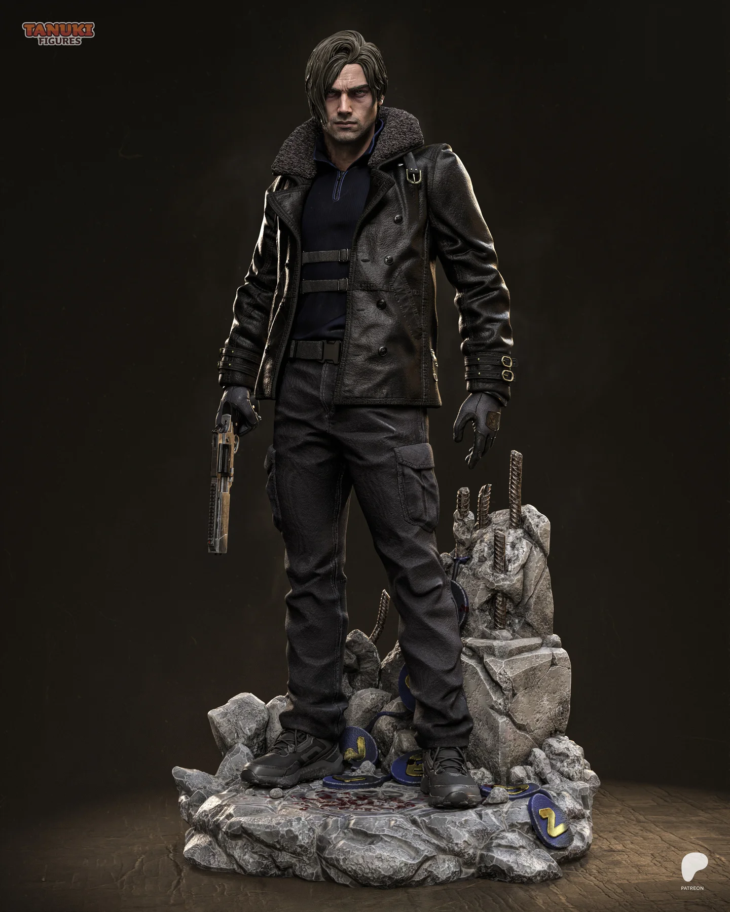 Leon - Residual Evil Requiem Hand Painted Collectible Statue
