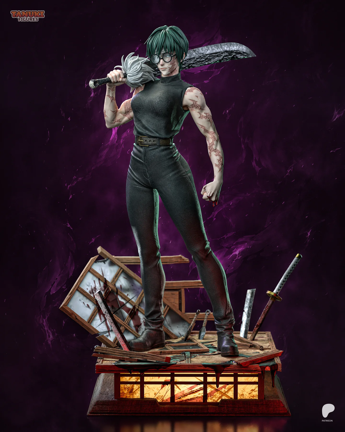 Maki - Jujutsu Kaisen Hand Painted Collectible Statue