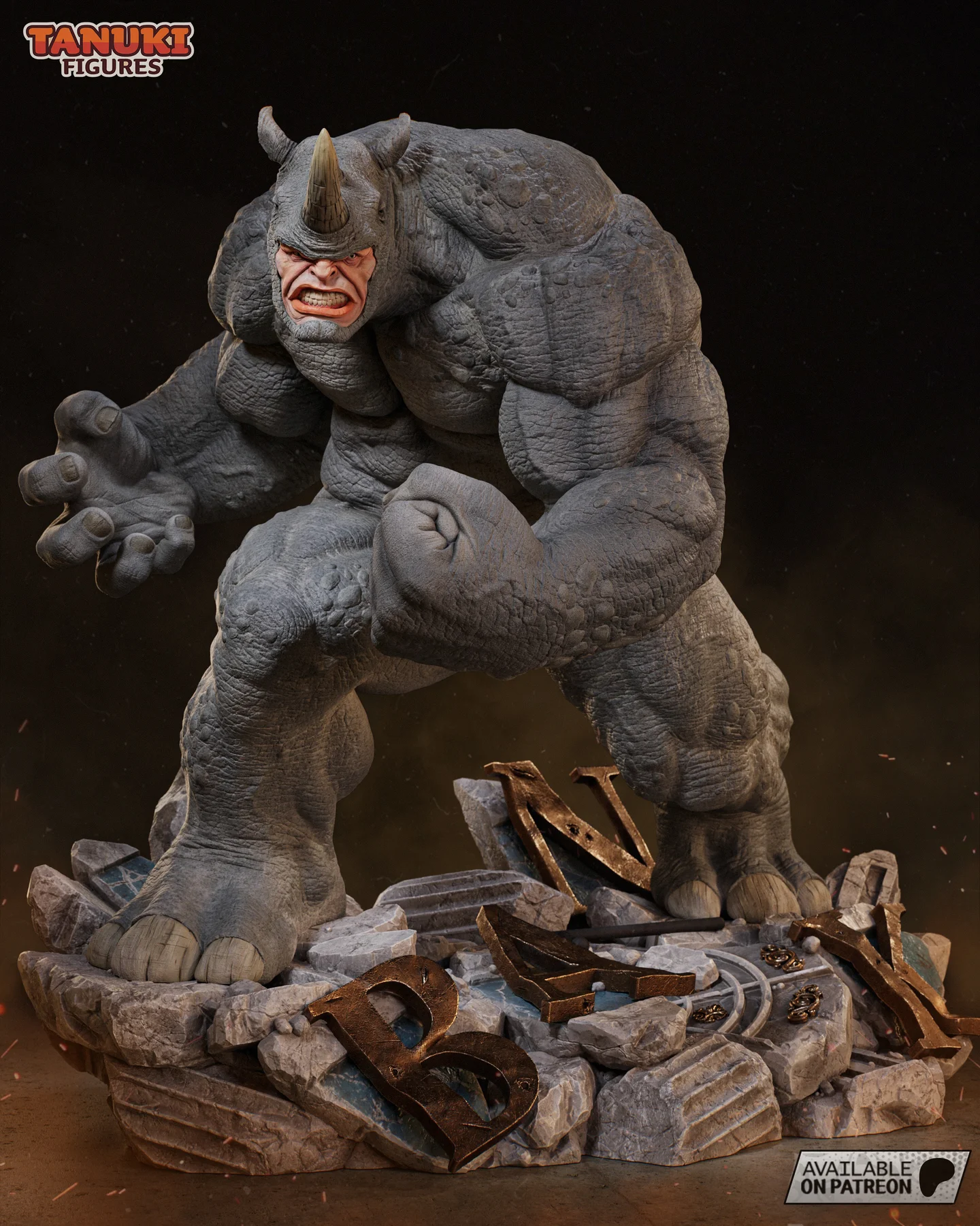 Rhino - Spider-Man - Fullsize Hand Painted Collectible Statue