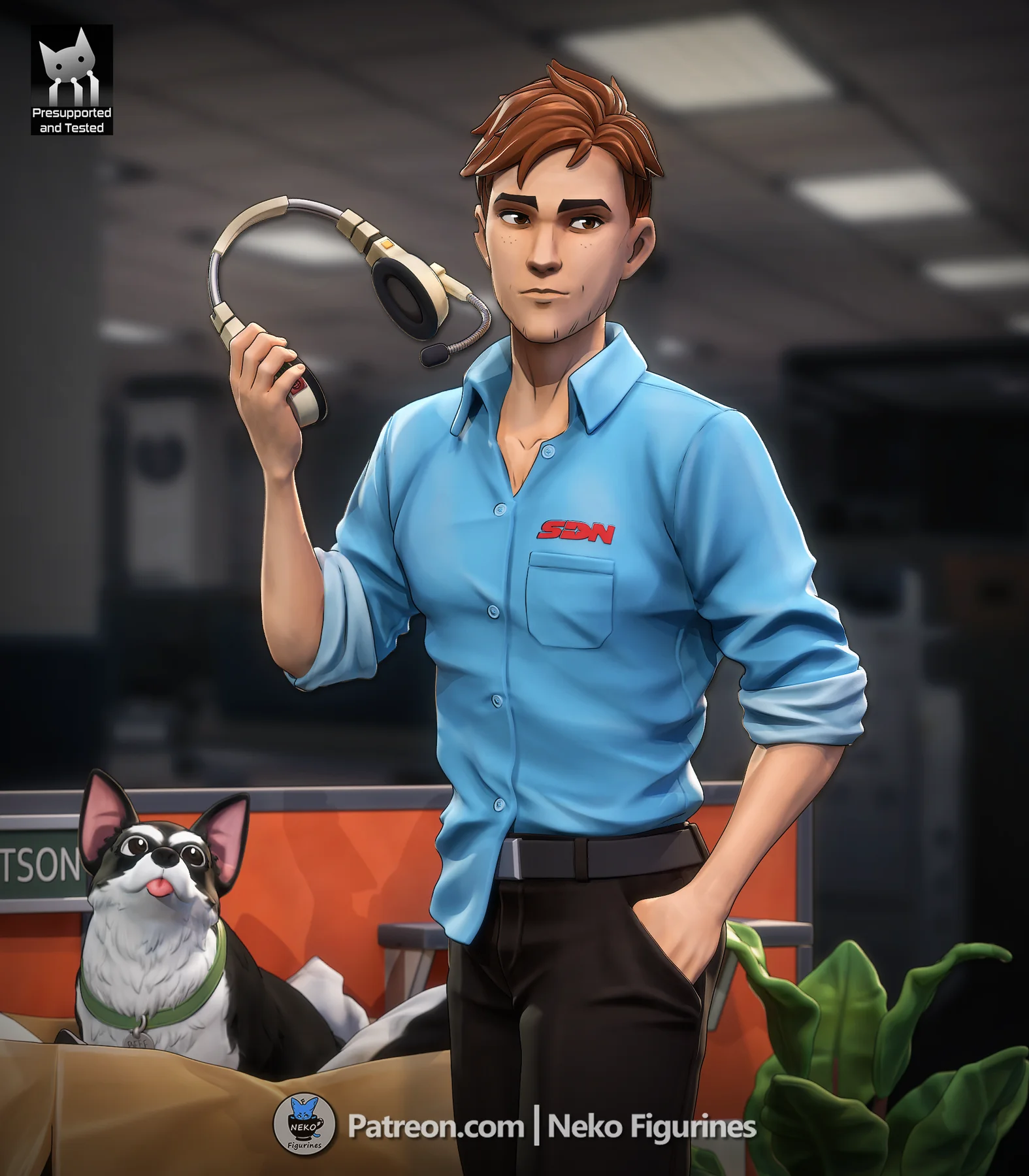 Robert - Dispatch Game Hand Painted Collectible Statue