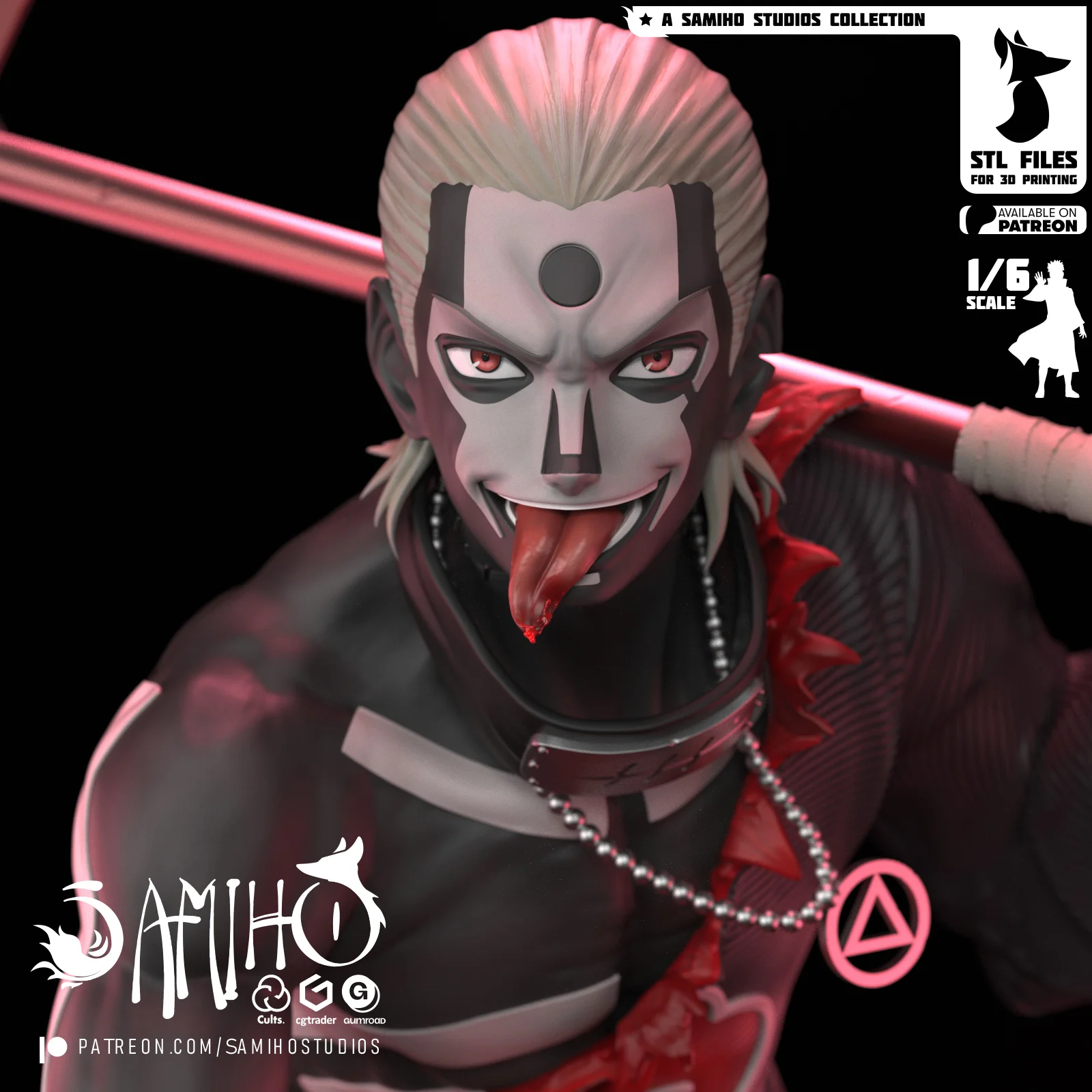 Hidan Hand Painted Collectible Statue