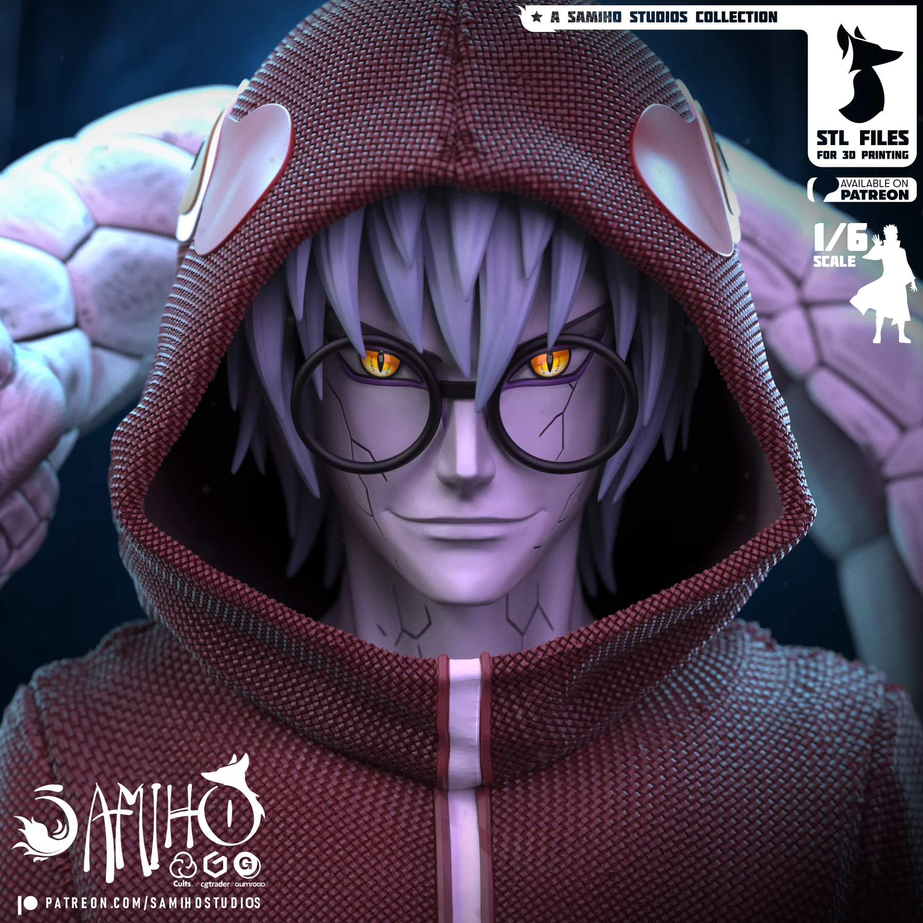 Kabuto Edo Tensei Hand Painted Collectible Statue