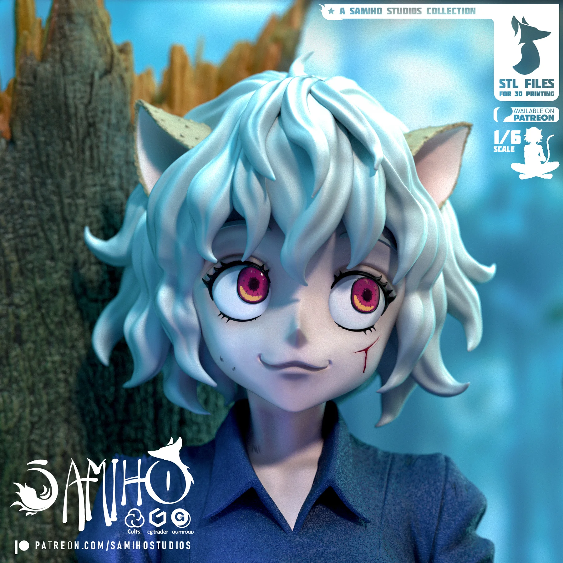 Neferpitou Hand Painted Collectible Statue