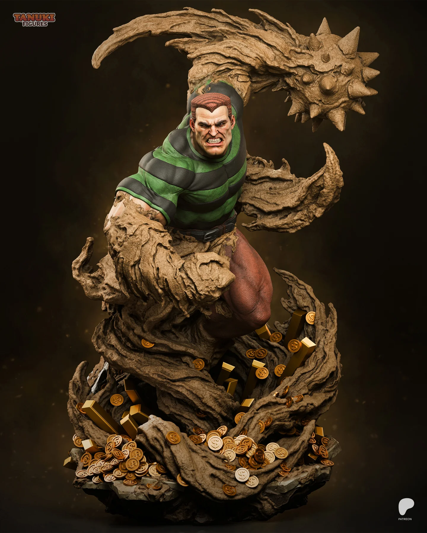 Sandman - Spider-Man - Fullsize Hand Painted Collectible Statue