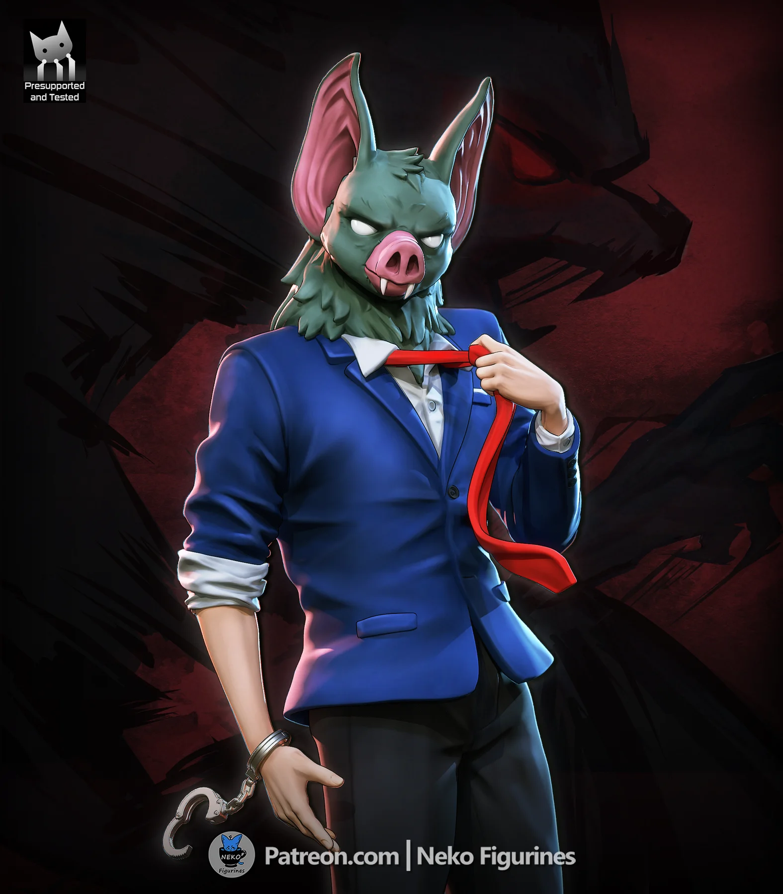 Sonar - Dispatch Game Hand Painted Collectible Statue
