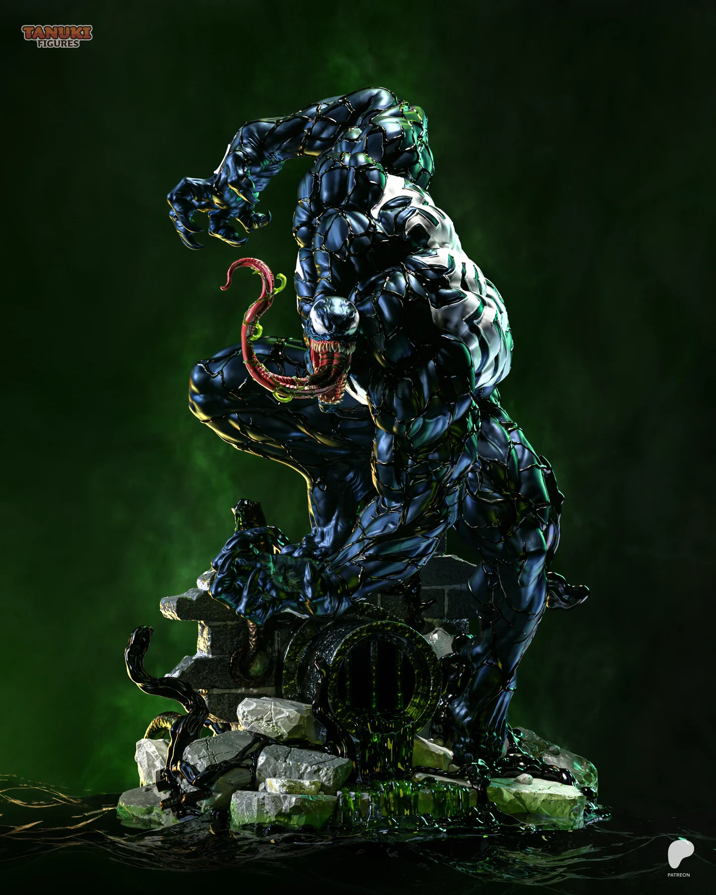 Venom - Spider-Man Hand Painted Collectible Statue
