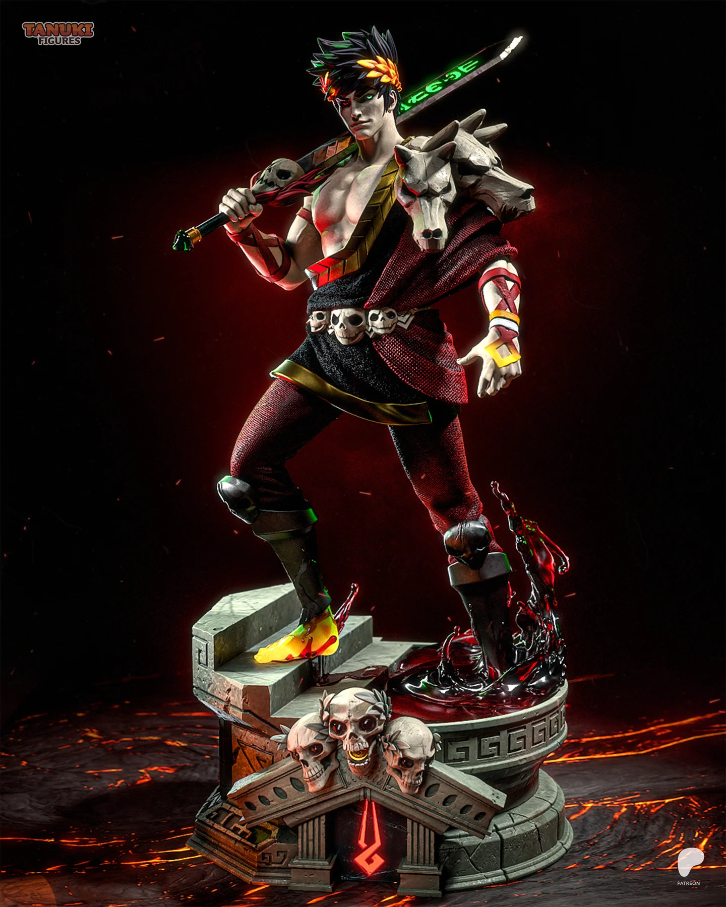 Zagreus - Hades - Fullsize Hand Painted Collectible Statue